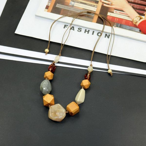 Long Rope Chain Wooden Beads Pendant Necklace Accessories Fashion Chunky Vintage Women Neckless Statement Bijou Resin Jewelry 20
Long Rope Chain Wooden Beads Pendant Necklace Accessories Fashion Chunky Vintage Women Neckless Statement Bijou Resin Jewelry 20