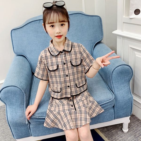 korean children suit 2020 new england summer plaid short-sleeved shirt wild western style baby girls short skirts, White
korean children suit 2020 new england summer plaid short-sleeved shirt wild western style baby girls short skirts, White