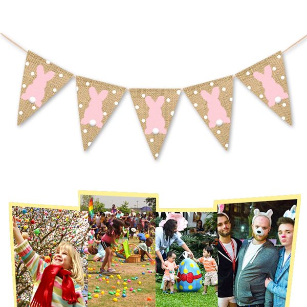 banner bunny flag easter hanging home polka-dot burlap p prop rabbit pennant 
banner bunny flag easter hanging home polka-dot burlap p prop rabbit pennant