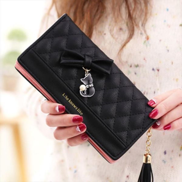 women purses female tassel lovely coin purse card holder girls cute long clutch bags for women 2019 wallet women passport cover, Red;black
women purses female tassel lovely coin purse card holder girls cute long clutch bags for women 2019 wallet women passport cover, Red;black