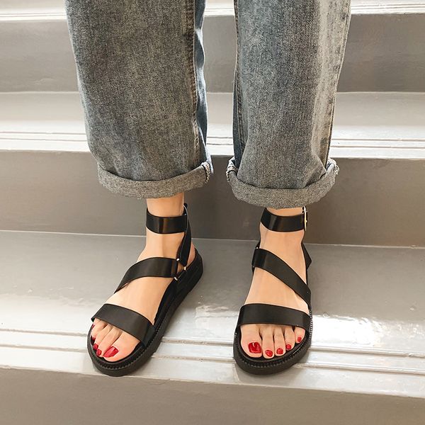 muffins shoe low sandals woman leather female shoe 2020 summer with heel womens wedges beach shoes all-match buckle strap, Black
muffins shoe low sandals woman leather female shoe 2020 summer with heel womens wedges beach shoes all-match buckle strap, Black