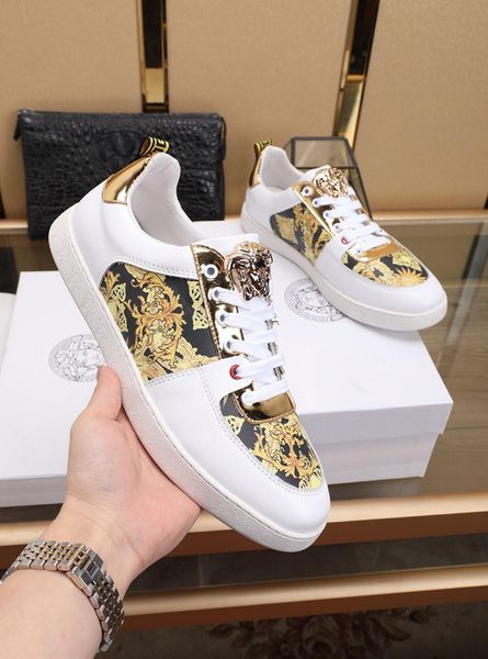 2021 limited edition men 's medusa low -sneakers leather printed fashion casual shoes ,a full set of original shoe box 38 -45, Black
2021 limited edition men 's medusa low -sneakers leather printed fashion casual shoes ,a full set of original shoe box 38 -45, Black