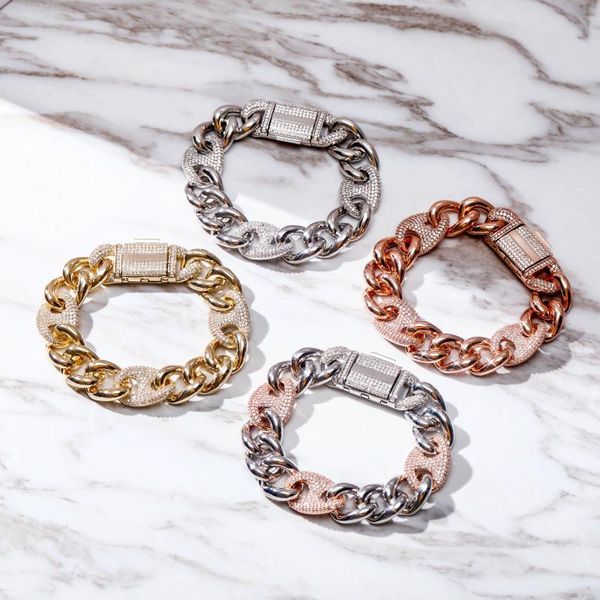 hip hop fashion jewelry 16mm box buckle bracelet miami cuban chain bracelet iced out cubic zirconia for gift, Black
hip hop fashion jewelry 16mm box buckle bracelet miami cuban chain bracelet iced out cubic zirconia for gift, Black