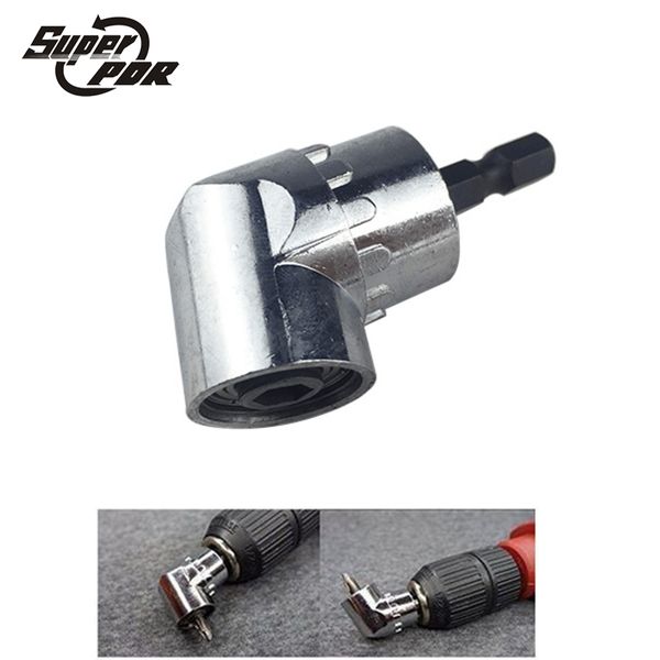 super pdr tools 105 degree right angle head screwdriver 1/4 hex shank for power drill screwdriver bits tools