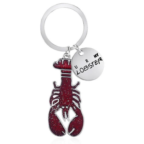 tv show friends keychain u r my lobster letter logo key chain red lobster pendant for friend gift dropshipping, Silver
tv show friends keychain u r my lobster letter logo key chain red lobster pendant for friend gift dropshipping, Silver