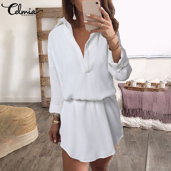 2020 autumn women long celmia lapel office buttons shirt solid casual loose long sleeve blouse plus size party blusas s-5xl, White
2020 autumn women long celmia lapel office buttons shirt solid casual loose long sleeve blouse plus size party blusas s-5xl, White
