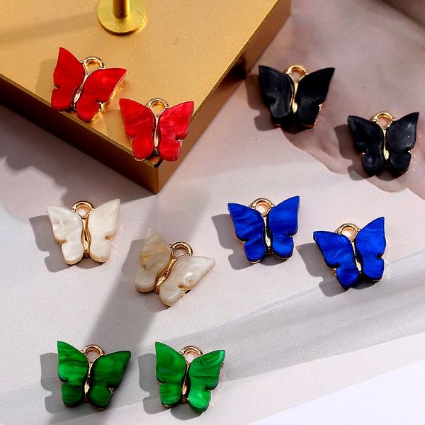 quality 10pcs/set cute butterfly jewelry accessories fashion multicolor charm jewelry for making diy earrings necklaces
quality 10pcs/set cute butterfly jewelry accessories fashion multicolor charm jewelry for making diy earrings necklaces