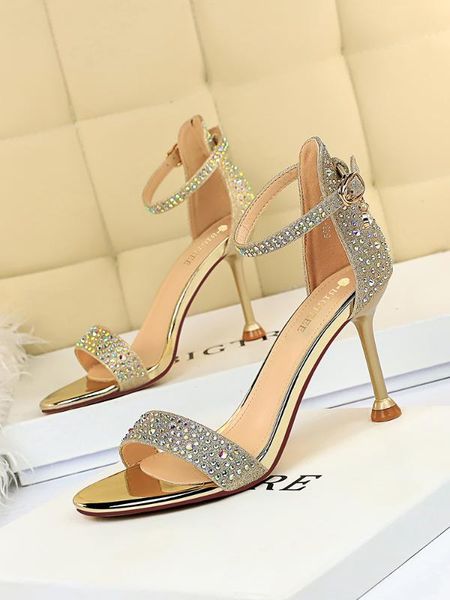 women shoes summer sandals super high thin heels show thin the banquet open-toed a word with, Black
women shoes summer sandals super high thin heels show thin the banquet open-toed a word with, Black