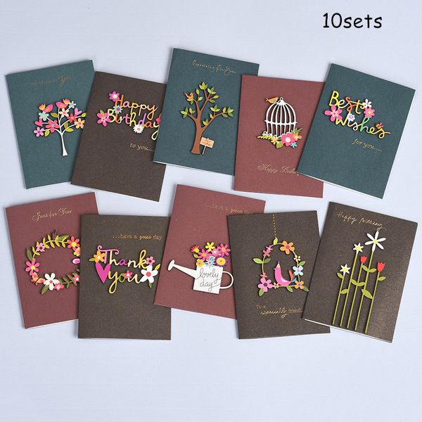 10sets handmade thank you card cute happy birthday greeting cards with wooden decoration sweet greeting
10sets handmade thank you card cute happy birthday greeting cards with wooden decoration sweet greeting