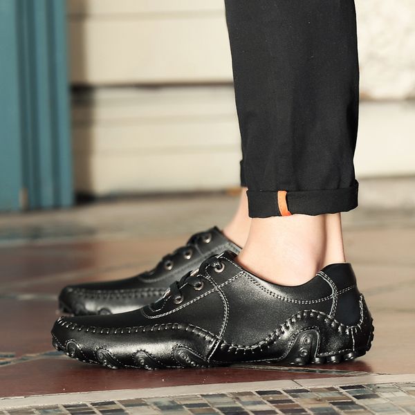 fiber leather men walking shoes lace up mens shooes driving moccasins outdoor male fashion sneakers work footwear plus size 47
fiber leather men walking shoes lace up mens shooes driving moccasins outdoor male fashion sneakers work footwear plus size 47