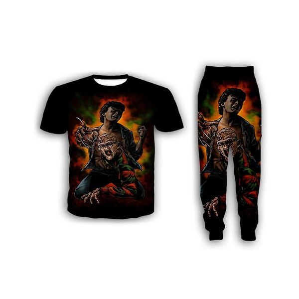 new fashion women/mens a nightmare on elm street freddy krueger funny 3d print t-shirt + jogger pants casusal tracksuit sets s28, Gray
new fashion women/mens a nightmare on elm street freddy krueger funny 3d print t-shirt + jogger pants casusal tracksuit sets s28, Gray