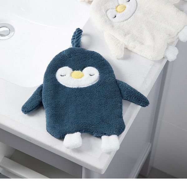 bow ties baby hand towel cartoon animal penguin plush kitchen soft hanging bath towels, Black;gray
bow ties baby hand towel cartoon animal penguin plush kitchen soft hanging bath towels, Black;gray