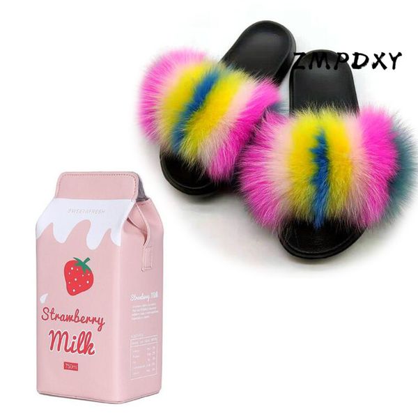 women's modern candy crossbody purse ladies real fur slides raccoon fur slippers jelly shoulder bag shoes sets plush sandals, Black
women's modern candy crossbody purse ladies real fur slides raccoon fur slippers jelly shoulder bag shoes sets plush sandals, Black