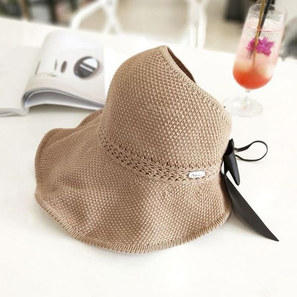 women sun cap ribbon knit raffia hat sun hat summer bow hats empty women uv protction caps cutout beach, Blue;gray
women sun cap ribbon knit raffia hat sun hat summer bow hats empty women uv protction caps cutout beach, Blue;gray