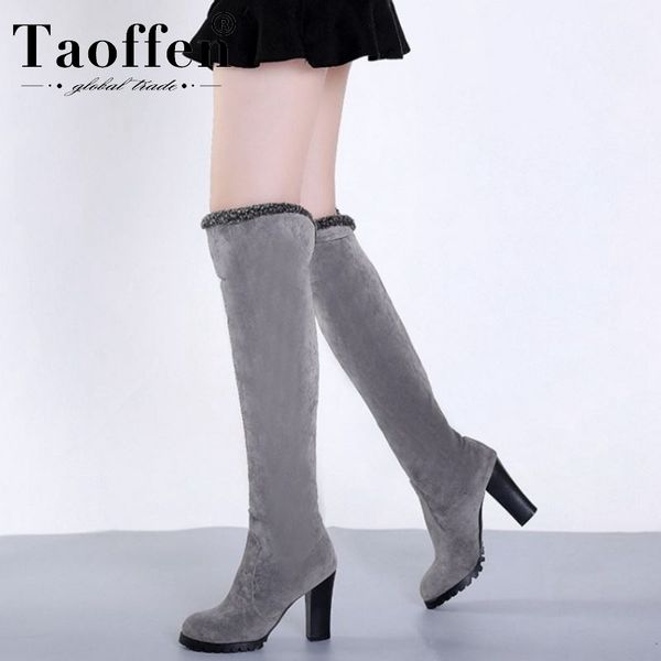 taoffen plus size 35-48 women over the knee boots warm winter office work shoes woman high heel platform long boots footwear, Black
taoffen plus size 35-48 women over the knee boots warm winter office work shoes woman high heel platform long boots footwear, Black