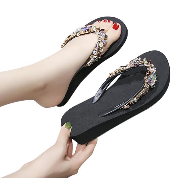 bohemian platform slipper women wedge high heels shoes new arrival non-slip flip flops for woman zapatos de mujer slipper woman, Black
bohemian platform slipper women wedge high heels shoes new arrival non-slip flip flops for woman zapatos de mujer slipper woman, Black