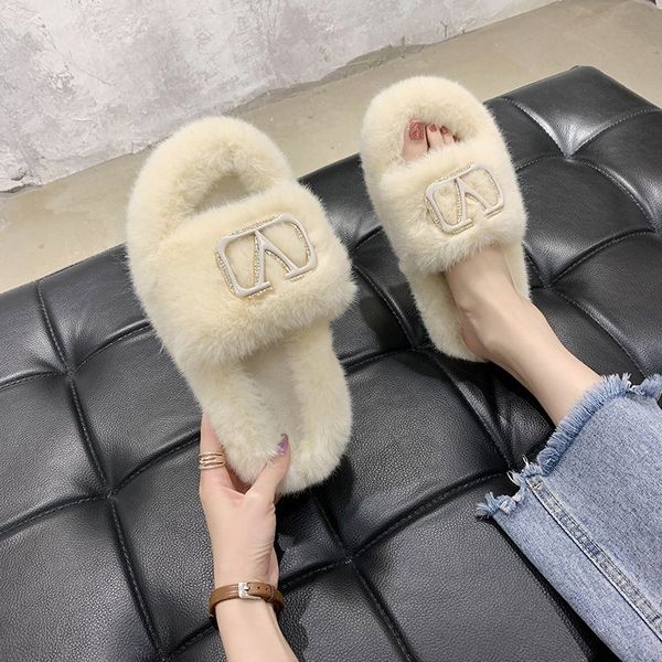 women furry slippers ladies shoes cute plush hair fluffy sandals women's fur slippers warm women design slides, Black
women furry slippers ladies shoes cute plush hair fluffy sandals women's fur slippers warm women design slides, Black