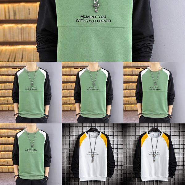 round neck sweater sweaterautumn new handsome personalized men's loose casual men's long sleeve sweater fashion typnw, Black
round neck sweater sweaterautumn new handsome personalized men's loose casual men's long sleeve sweater fashion typnw, Black