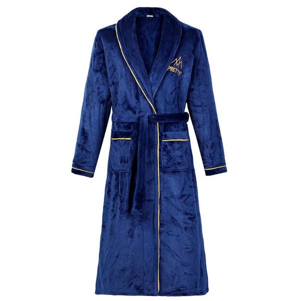 plus size flannel robe men sleepwear winter thicken kimono bath gown casual nightwear male homewear soft warm nightgown negligee, Black;brown
plus size flannel robe men sleepwear winter thicken kimono bath gown casual nightwear male homewear soft warm nightgown negligee, Black;brown