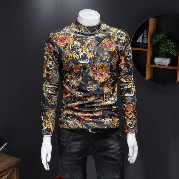 autumn and winter new round neck long-sleeved t-shirt men's creative printing non-iron korean style slim fashion trendy bottoming shirt, White;black
autumn and winter new round neck long-sleeved t-shirt men's creative printing non-iron korean style slim fashion trendy bottoming shirt, White;black