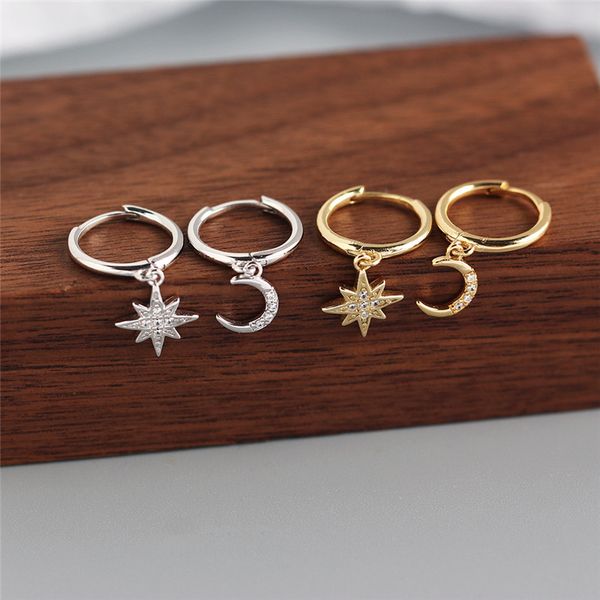 AprilGrass Brand Designer 100% 925 Sterling Silver Small Moon & Star Pendant Drop Earrings for Women Fashion Designer Women Cute Earrings
AprilGrass Brand Designer 100% 925 Sterling Silver Small Moon & Star Pendant Drop Earrings for Women Fashion Designer Women Cute Earrings