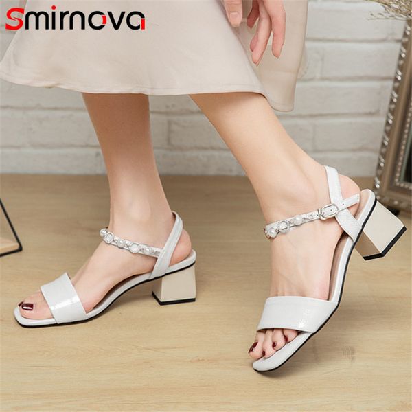 smirnova 2020 women sandals solid color buckle pearl square heel simple casual shoes fashion summer sandals ladies, Black
smirnova 2020 women sandals solid color buckle pearl square heel simple casual shoes fashion summer sandals ladies, Black