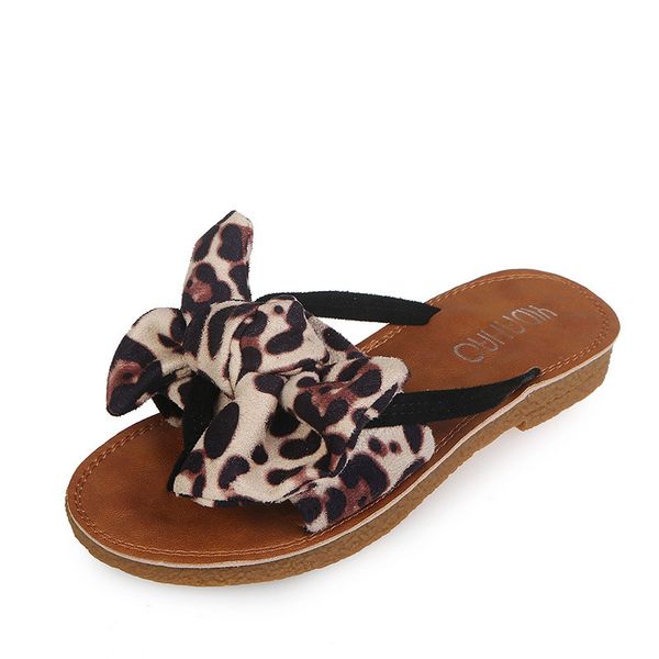 sagace fashion leopard bowknot slipper women flat with flip flop outdoor shoes indoor soft sole shower slipper female slides, Black
sagace fashion leopard bowknot slipper women flat with flip flop outdoor shoes indoor soft sole shower slipper female slides, Black