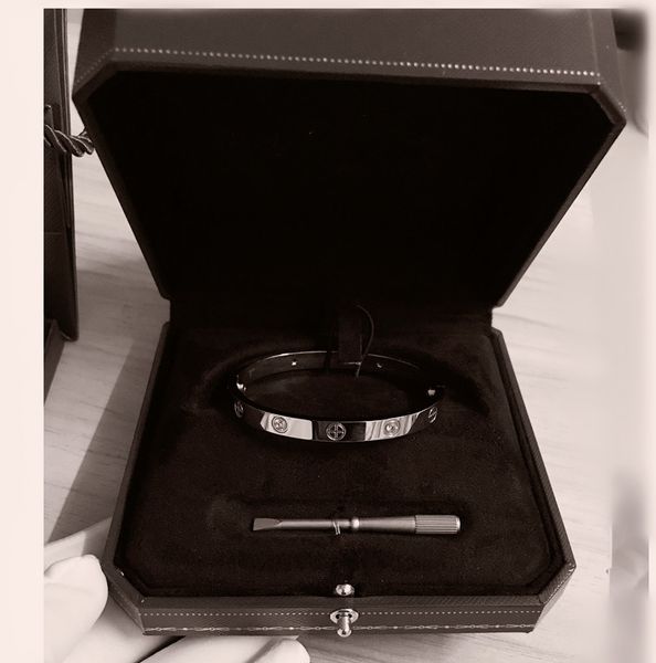 316l stainless steel screw love's bracelets with screwdriver screw never lose love bangles with high-end original box, Black
316l stainless steel screw love's bracelets with screwdriver screw never lose love bangles with high-end original box, Black