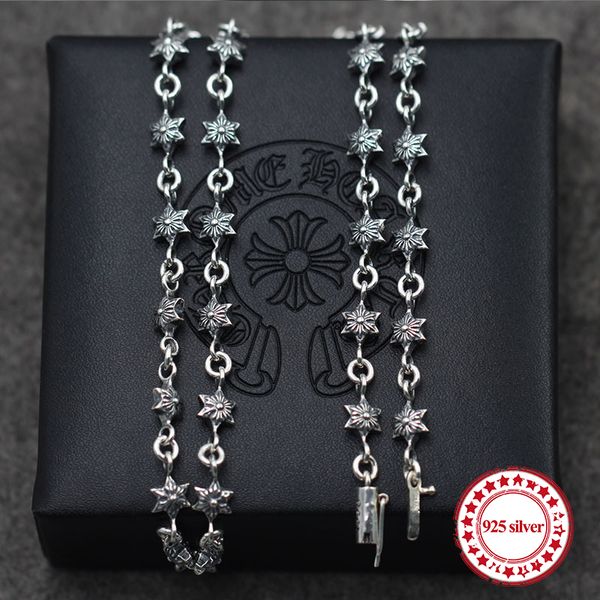 s925 sterling silver necklace rope chain sweater chain personality simple hexagram classic accessories long domineering couple, Black
s925 sterling silver necklace rope chain sweater chain personality simple hexagram classic accessories long domineering couple, Black
