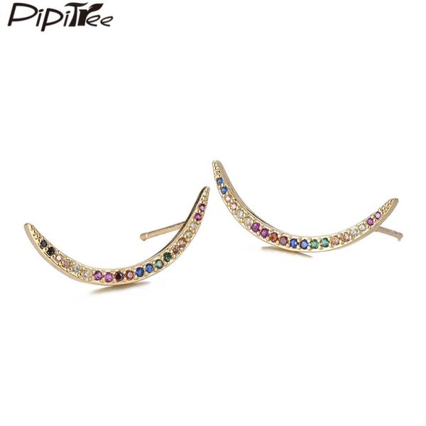 stud pipitree simple moon shape cubic zirconia earrings minimalist for women girls punk hip hop jewelry brincos, Golden;silver
stud pipitree simple moon shape cubic zirconia earrings minimalist for women girls punk hip hop jewelry brincos, Golden;silver