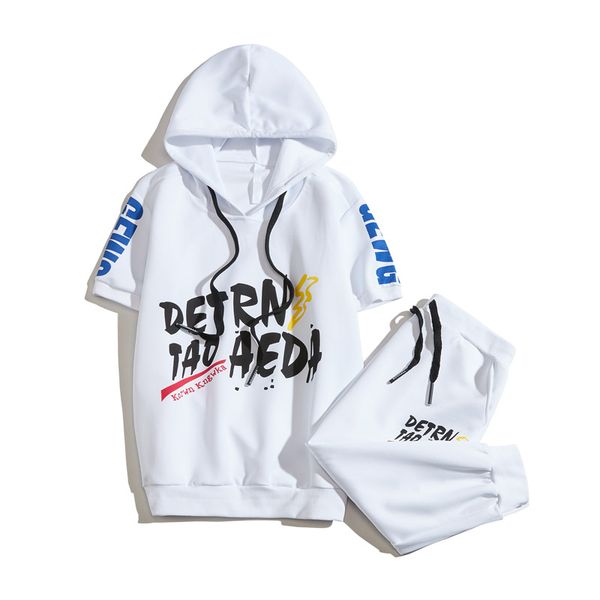 men's tracksuits men sportswear sets hooded t-shirts+shorts summer casual short sleeve t-shirts+short pants, Gray
men's tracksuits men sportswear sets hooded t-shirts+shorts summer casual short sleeve t-shirts+short pants, Gray
