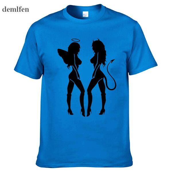 new angel&devil girl print men t-shirt casual short sleeve t shirt for men cotton o-neck tshirt cool tees
new angel&devil girl print men t-shirt casual short sleeve t shirt for men cotton o-neck tshirt cool tees