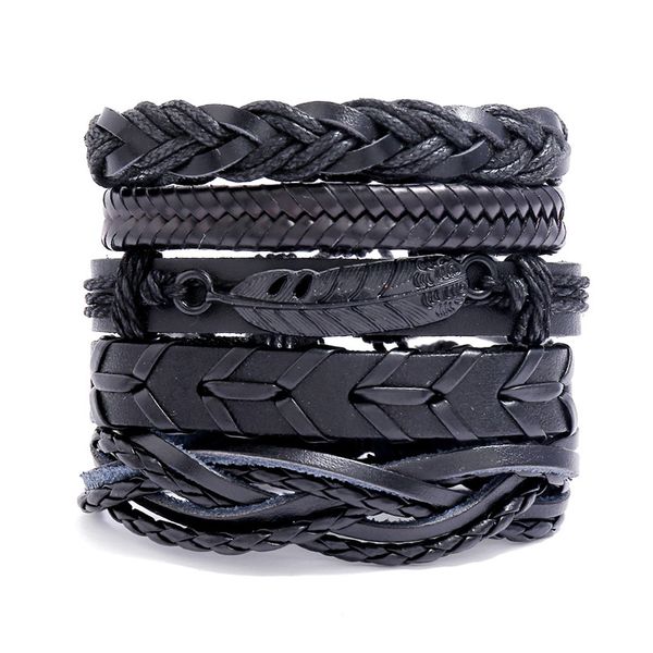 fehame 5pcs/set vintage cross leather bracelet set fashion jewelry handmade bangle&bracelet for men gifts, Black
fehame 5pcs/set vintage cross leather bracelet set fashion jewelry handmade bangle&bracelet for men gifts, Black
