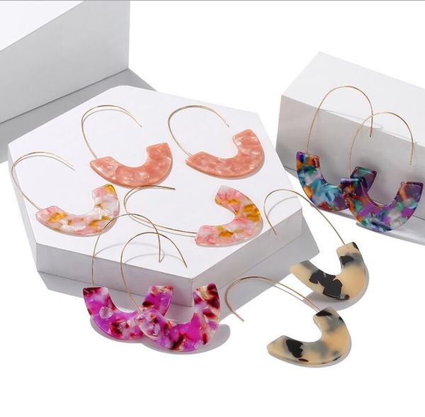 leopard grain acrylic earrings multi-color acetate tortoise shell drop earring big hook semicircle resin earring for women gd503, Silver
leopard grain acrylic earrings multi-color acetate tortoise shell drop earring big hook semicircle resin earring for women gd503, Silver