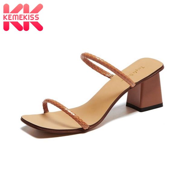 kemekiss sandals for women peep toe thick heel slip on shoes casual outdoor shoes leisure female footwear summer size 34-39, Black
kemekiss sandals for women peep toe thick heel slip on shoes casual outdoor shoes leisure female footwear summer size 34-39, Black