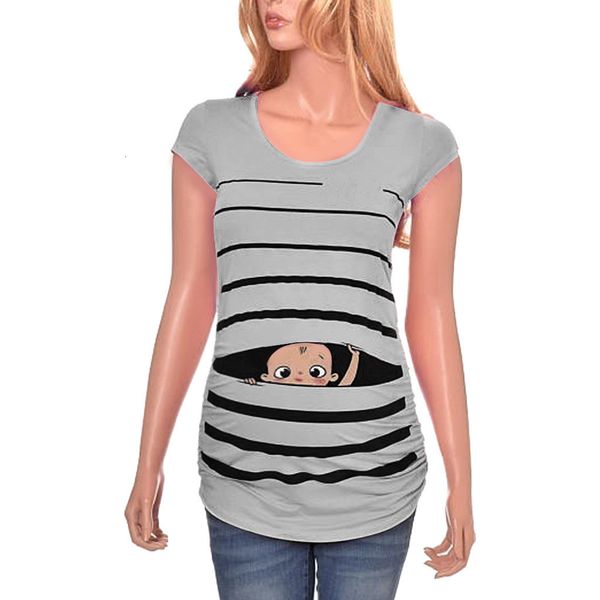 new sell cute pregnant maternity t shirts casual pregnancy maternity clothes with peeking out funny baby pregnant clothes, White
new sell cute pregnant maternity t shirts casual pregnancy maternity clothes with peeking out funny baby pregnant clothes, White