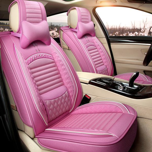 female simple automobile seat cushion four seasons general breathable cotton linen seat cover all surrounded cushion five v
female simple automobile seat cushion four seasons general breathable cotton linen seat cover all surrounded cushion five v