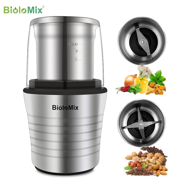 electric coffee grinders multipurpose bean grinder with 2 removable dry and wet cups stainless steel miller for seeds spices herbs nuts
electric coffee grinders multipurpose bean grinder with 2 removable dry and wet cups stainless steel miller for seeds spices herbs nuts