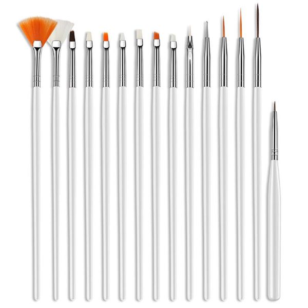 nail art kits 15pcs professional brush set gel painting drawing acrylic perfect brushes pen dotting manicure clean tool
nail art kits 15pcs professional brush set gel painting drawing acrylic perfect brushes pen dotting manicure clean tool