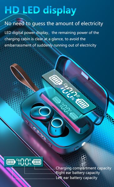 new selling tws bluetooth 5.0 earphones 2200mah charging box wireless headphone 9d stereo sports waterproof earbuds headsets with microphone
new selling tws bluetooth 5.0 earphones 2200mah charging box wireless headphone 9d stereo sports waterproof earbuds headsets with microphone