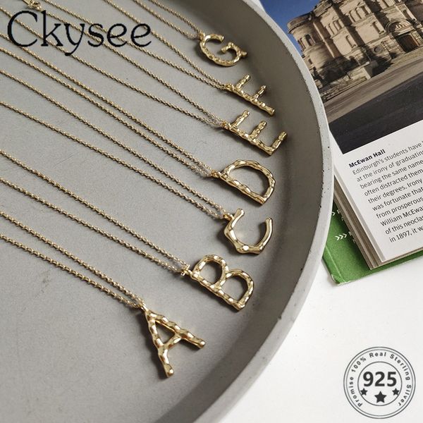 ckysee 925 sterling silver necklace gold color 26 letters pendant necklace for fashion women girlfriend simple charms jewelry
ckysee 925 sterling silver necklace gold color 26 letters pendant necklace for fashion women girlfriend simple charms jewelry
