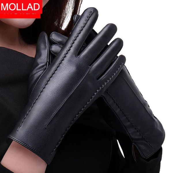 five fingers gloves mollad women' black mittens windproof winter spring and autumn leather, Blue;gray
five fingers gloves mollad women' black mittens windproof winter spring and autumn leather, Blue;gray