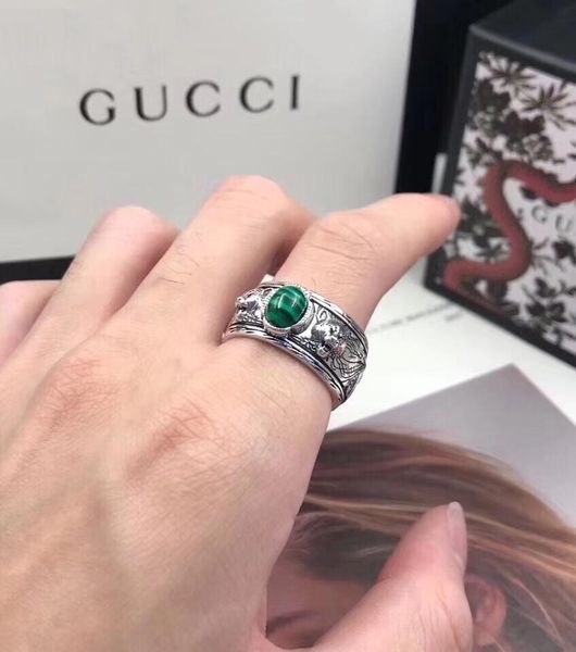 s925 pure silver ring with nature malachite and leopard head design for women and man wedding jewelry gift ps5522
s925 pure silver ring with nature malachite and leopard head design for women and man wedding jewelry gift ps5522
