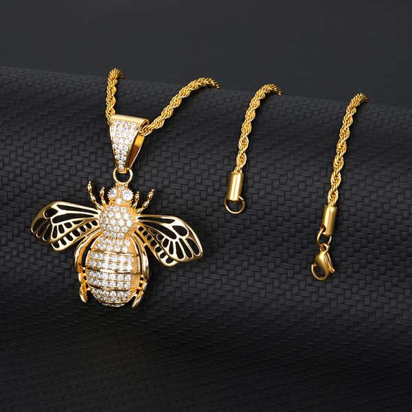 2020 new jewelry necklace for women popular hip-hop golden insect copper zircon pendant man accessories chain choker wholesale, Silver
2020 new jewelry necklace for women popular hip-hop golden insect copper zircon pendant man accessories chain choker wholesale, Silver