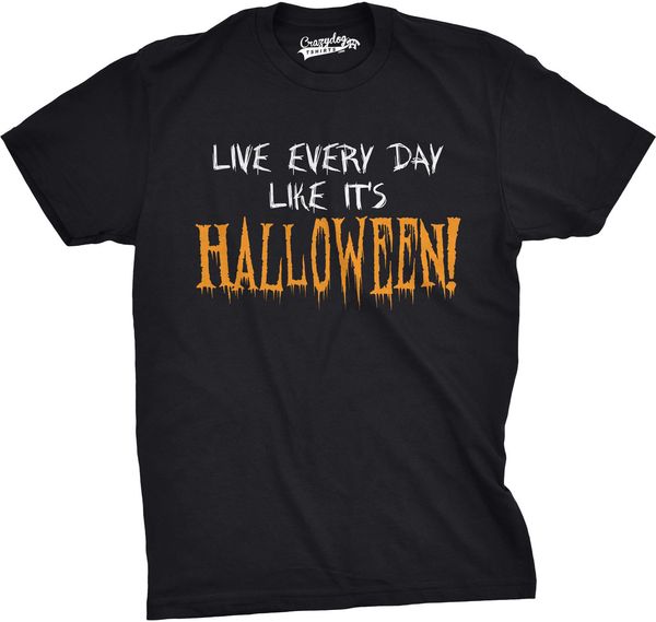 2019 new summer funny t-shirt mens live everyday like its halloween party funny spooky fall t shirt fashion tee shirt
2019 new summer funny t-shirt mens live everyday like its halloween party funny spooky fall t shirt fashion tee shirt