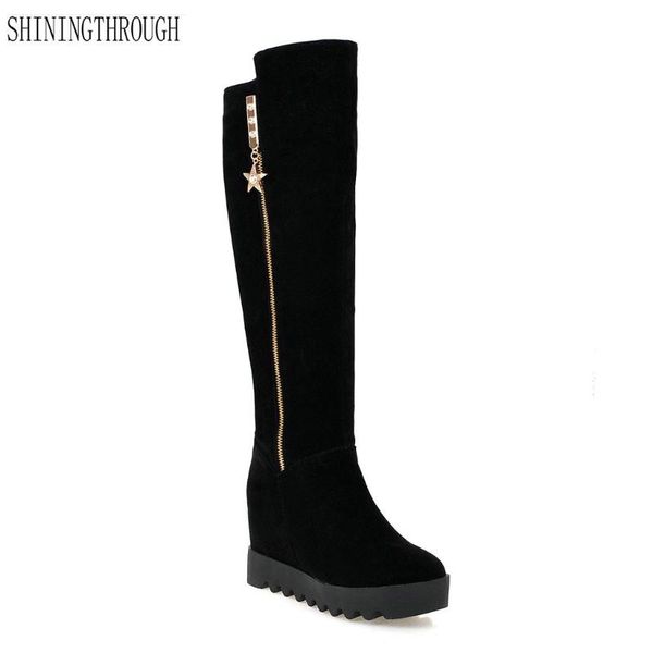 new fashion women boots winter zipper knee high boots woman casual shoes woman high heels women shoes large size 34-43, Black
new fashion women boots winter zipper knee high boots woman casual shoes woman high heels women shoes large size 34-43, Black