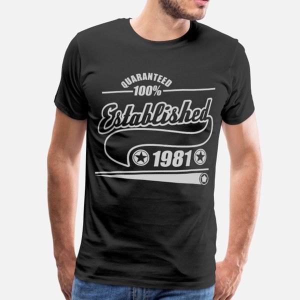 established 1981 t shirt men knitted cotton crew neck unique sunlight new style summer leisure shirt, White;black
established 1981 t shirt men knitted cotton crew neck unique sunlight new style summer leisure shirt, White;black