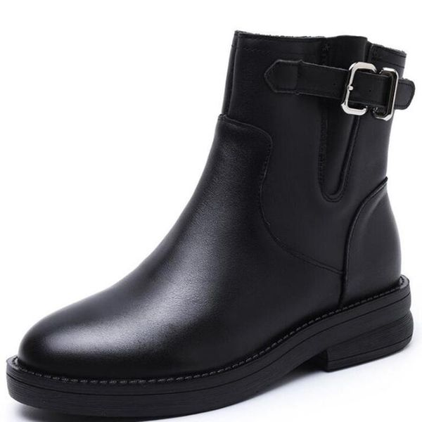 fashion winter genuine leather women's boots british style zip women ankle boots autumn ladies shoes botas de mujer kl667, Black
fashion winter genuine leather women's boots british style zip women ankle boots autumn ladies shoes botas de mujer kl667, Black