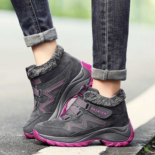winter women cow suede snow boots fur plush warm cotton shoes ladies waterproof platform ankle boots wedge fashion casual shoes, Black
winter women cow suede snow boots fur plush warm cotton shoes ladies waterproof platform ankle boots wedge fashion casual shoes, Black