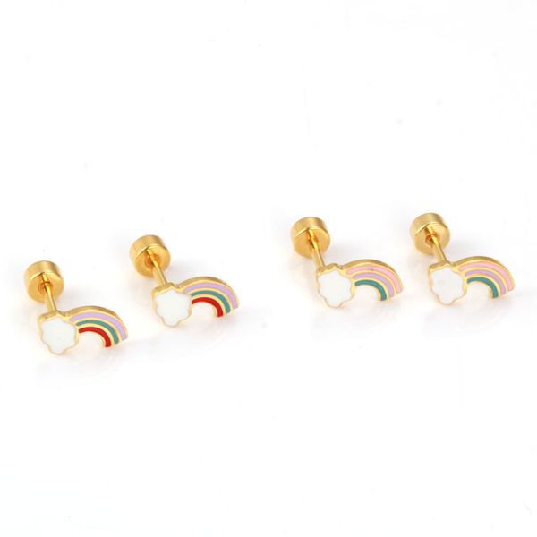 oufei rainbow earrings for women stainless steel jewelry woman stud earrings set fashion jewellery small ing, Golden;silver
oufei rainbow earrings for women stainless steel jewelry woman stud earrings set fashion jewellery small ing, Golden;silver